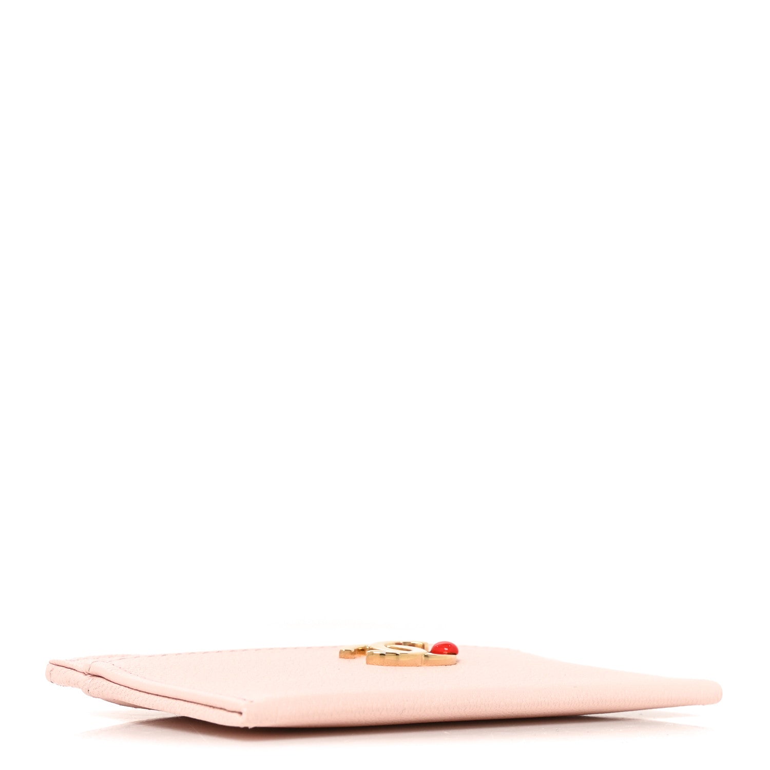 Chanel Grained Goatskin CC Apple Card Holder Light Pink 3 of 8