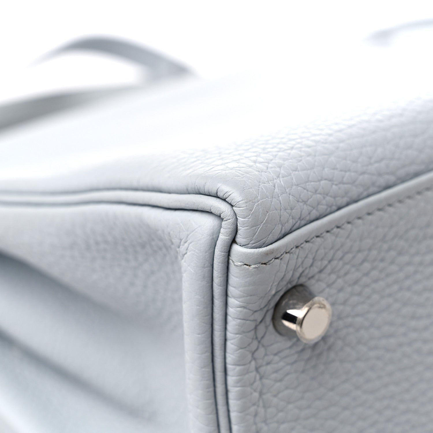 Hermes Taurillon Clemence Kelly Retourne 32 Bleu Glacier 10 of 15