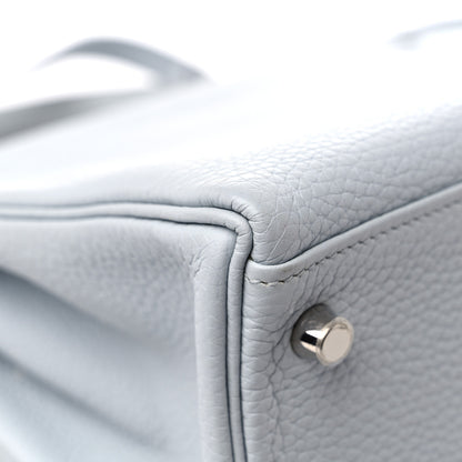 Hermes Taurillon Clemence Kelly Retourne 32 Bleu Glacier 10 of 15