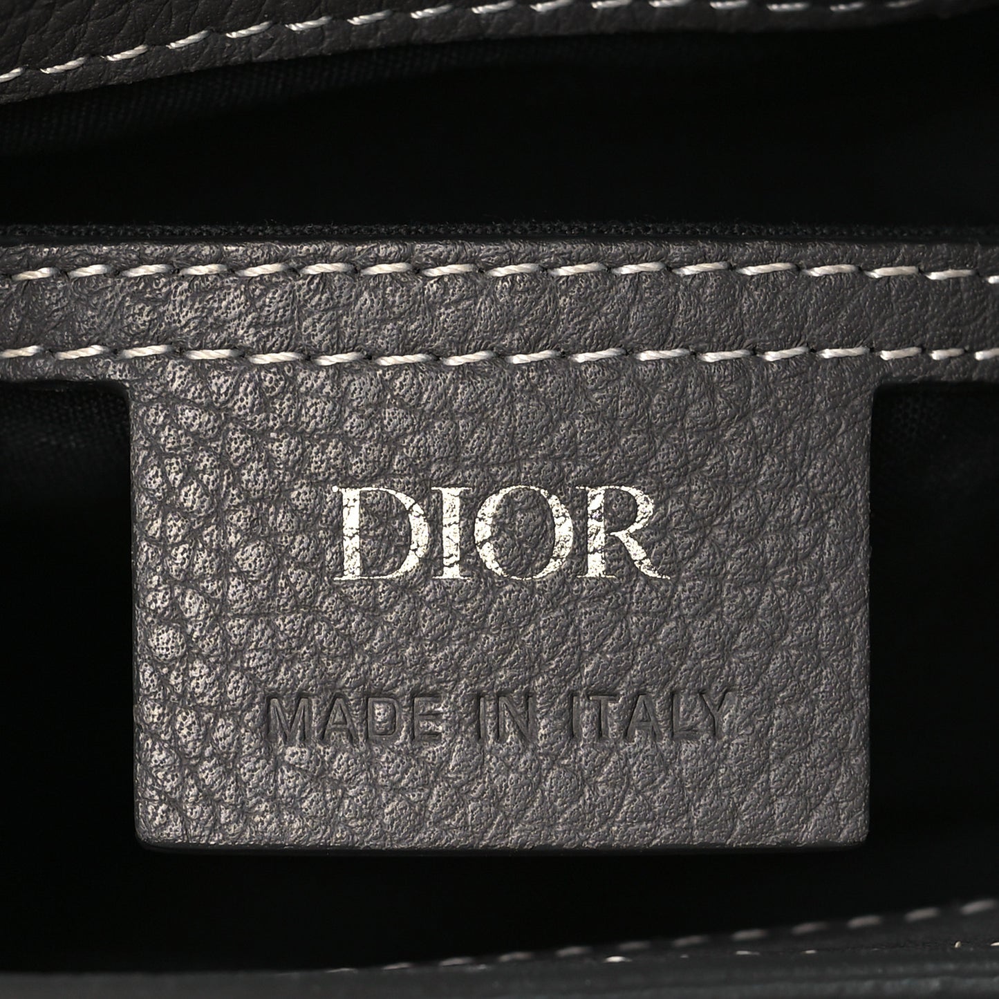 Grained Calfskin Mini Gallop Sling Bag Grey