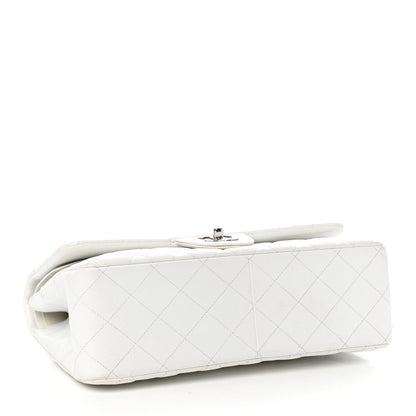 Chanel Caviar Quilted Jumbo Double Flap White 4 of 10