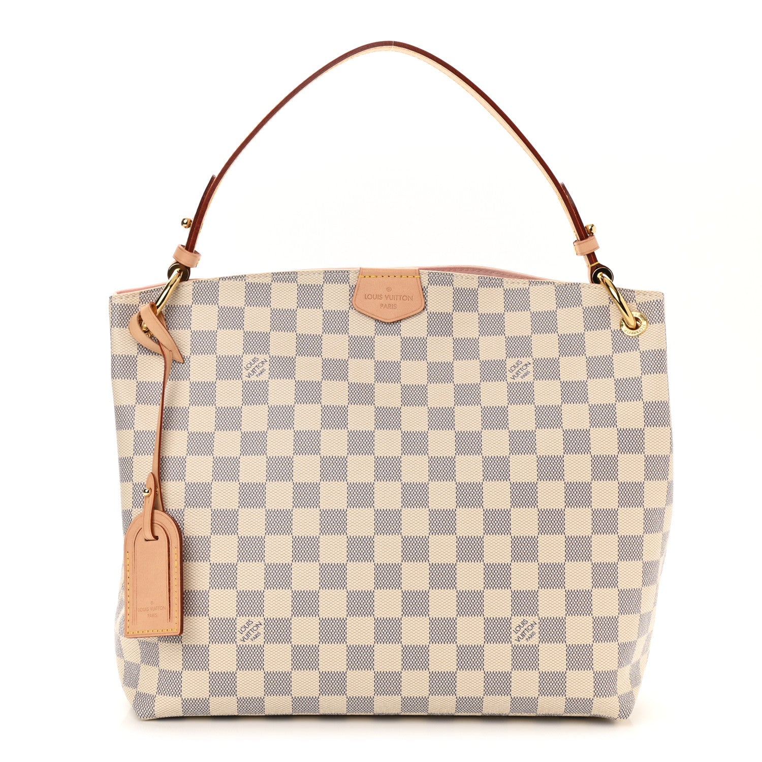 Louis Vuitton Damier Azur Graceful PM Rose Ballerine 1 of 9