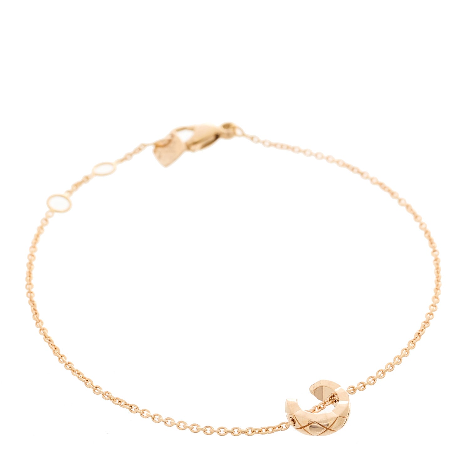 Chanel 18K Beige Gold Coco Crush Station Bracelet 1 of 5