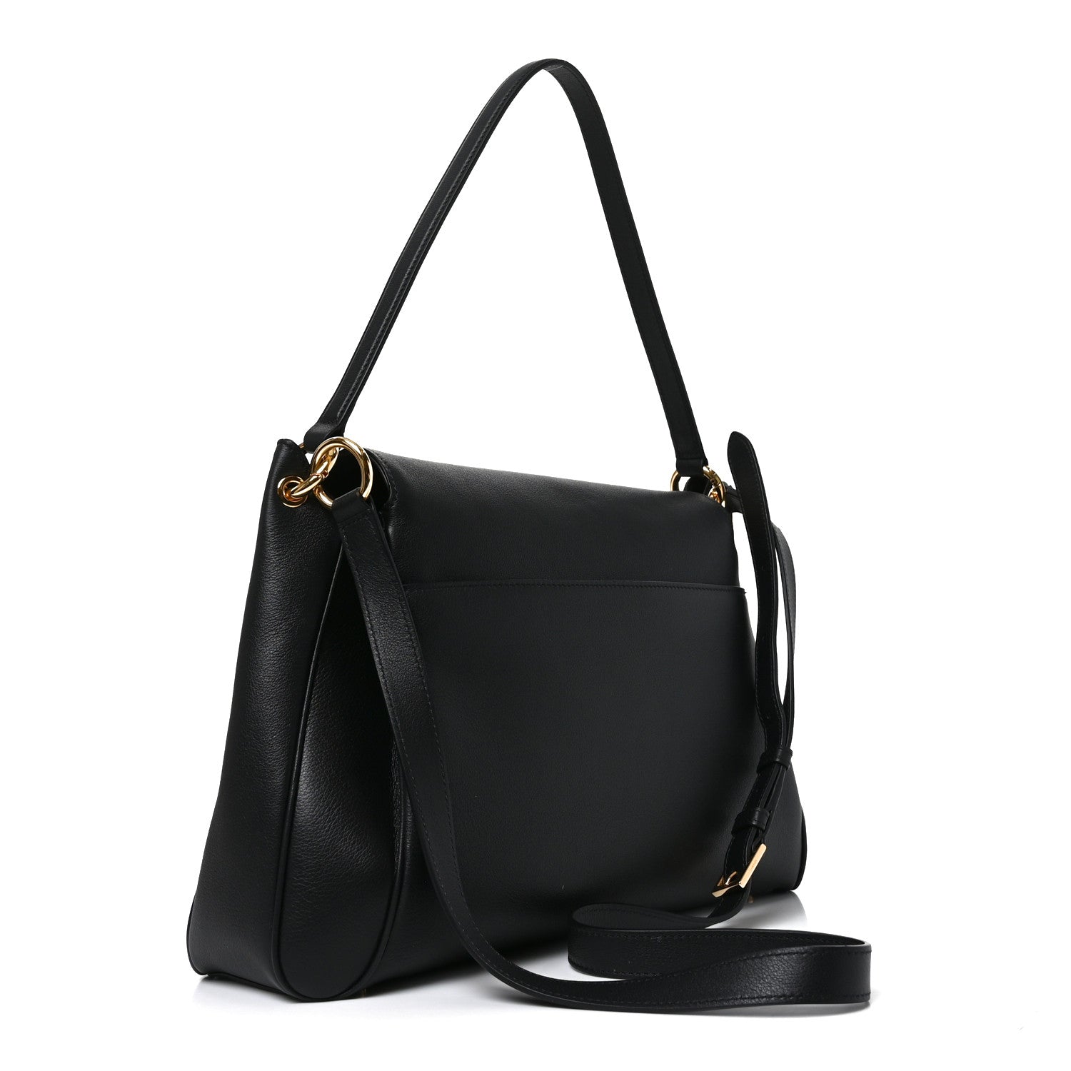 Tom Ford Natural Grain Calfskin Tara Medium Shoulder Bag Black 3 of 9