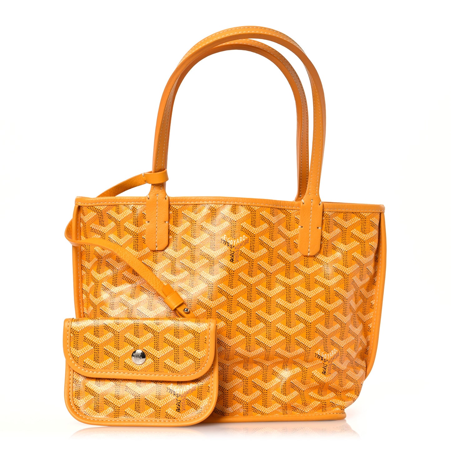 Goyardine Reversible Mini Anjou Yellow