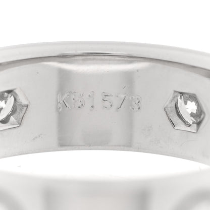 Cartier 18K White Gold Gold 6 Diamond 5.5mm LOVE Ring 55/7.25 6 of 7