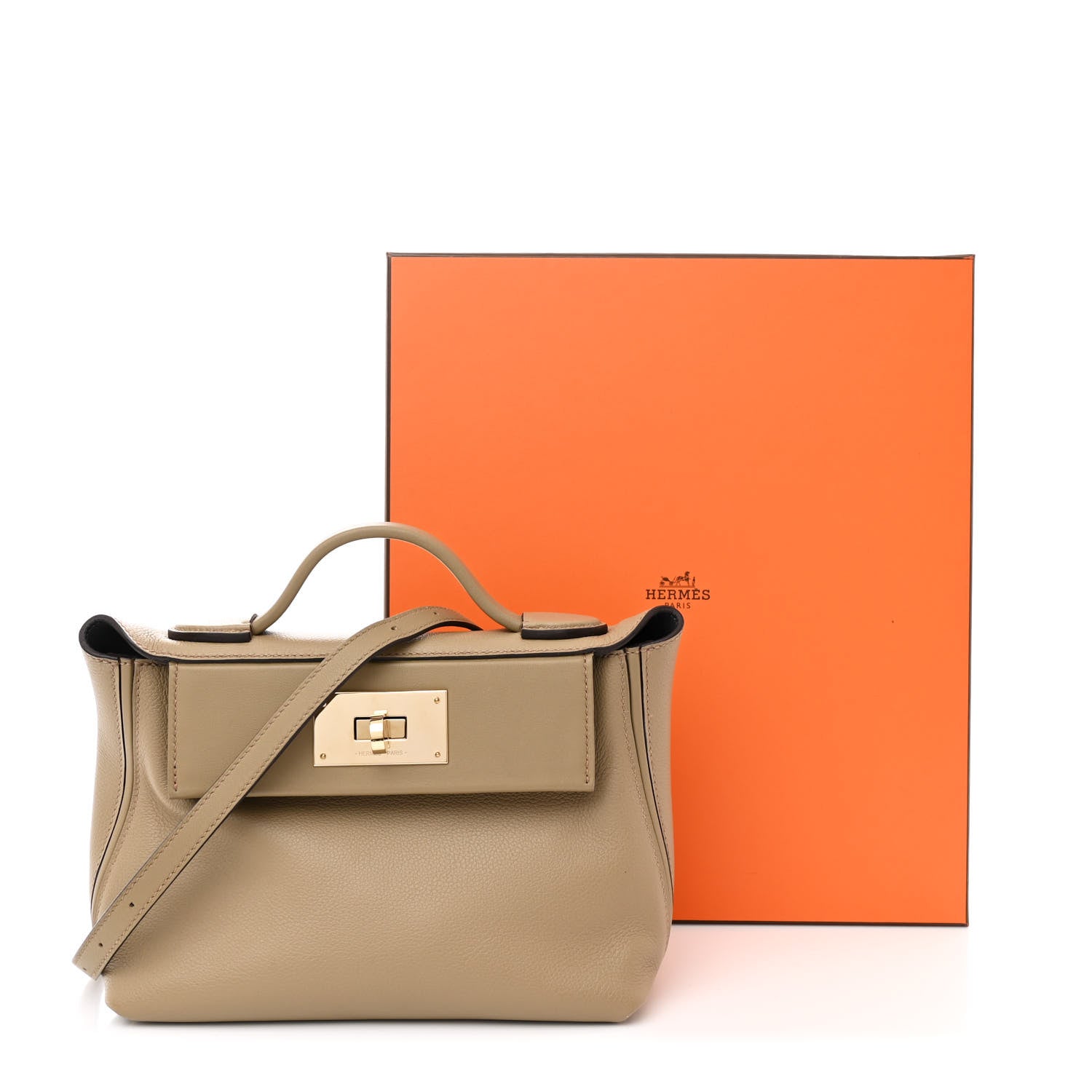 Hermes Evercolor Swift Verso 24/24 21 Beige Marfa Gris Misty 11 of 11