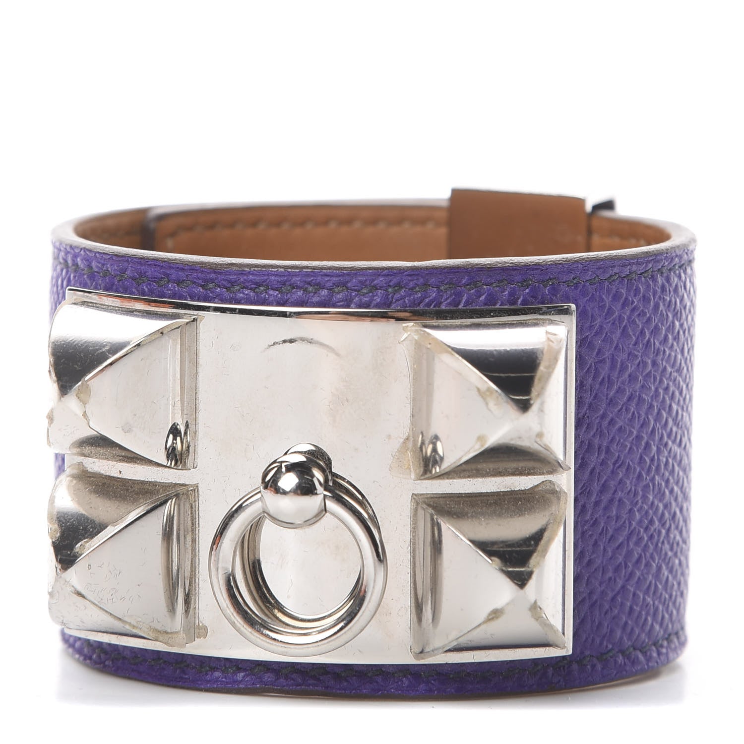 Hermes Epsom Collier de Chien CDC Bracelet S Crocus 1 of 3