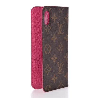 Louis Vuitton Monogram iPhone XS Max Folio Case Rose Pop 3 of 9