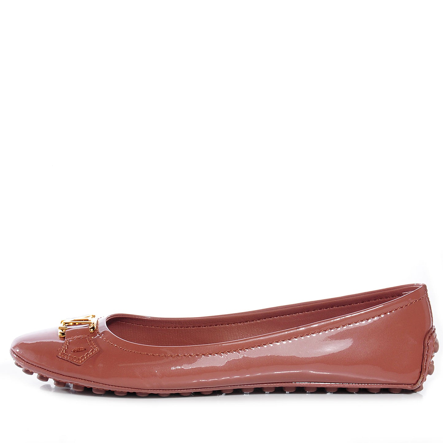 Patent Oxford Ballerina Flats Rose Velours 39.5