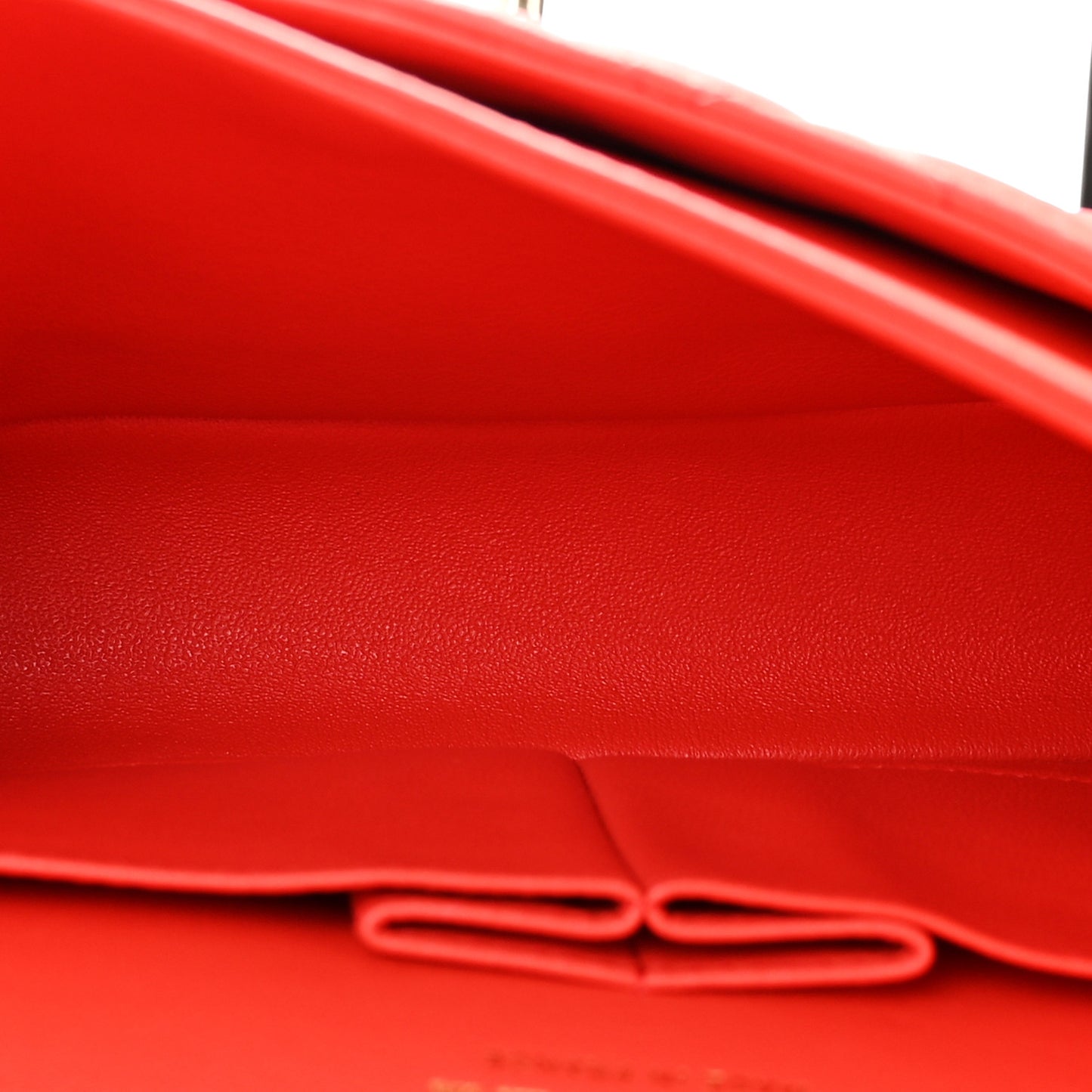Lambskin Quilted Medium Double Flap Red