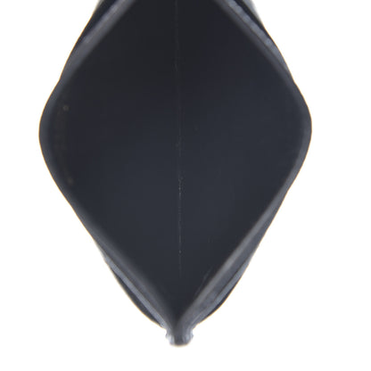 Saint Laurent Grain De Poudre Matelasse Chevron Monogram Credit Card Case Black 5 of 10