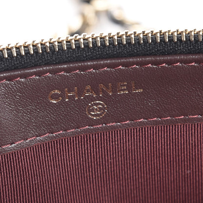 Chanel Lambskin Quilted Small Clutch With Chain Black 8 of 11