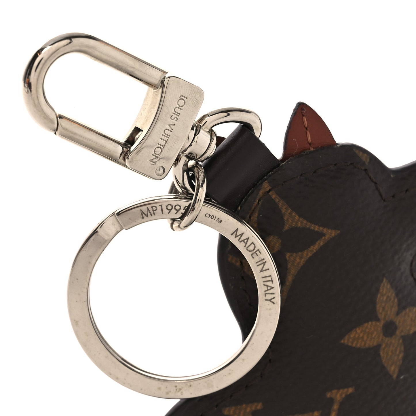 Monogram Dog Bag Charm Key Holder