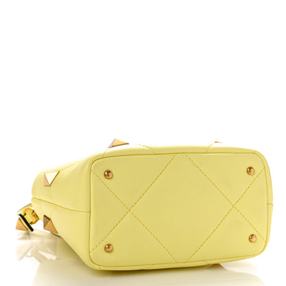 Valentino Garavani Nappa Small Roman Stud The Handle Bag Lime Sorbet 4 of 9