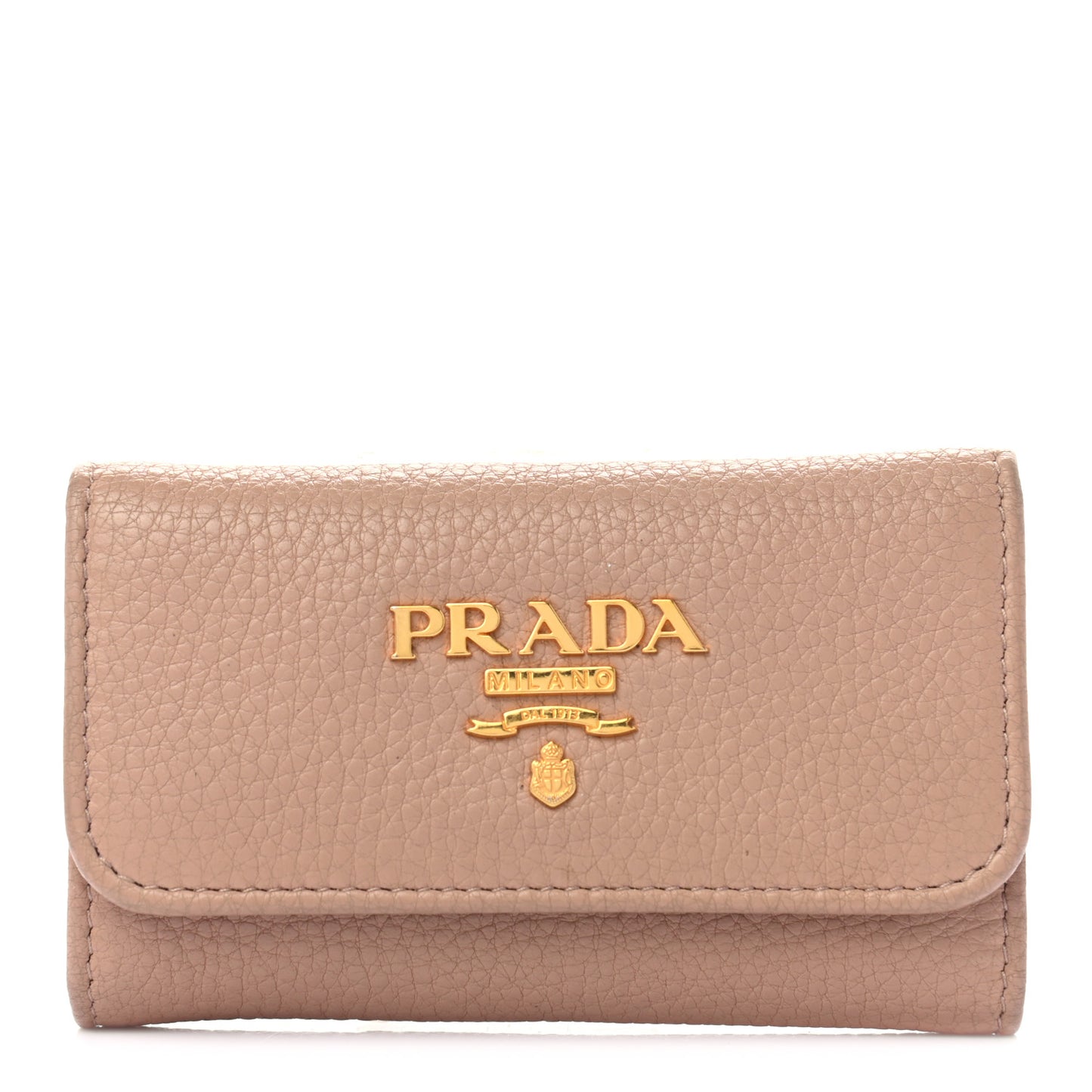 Vitello Grain 6 Key Holder Cipria