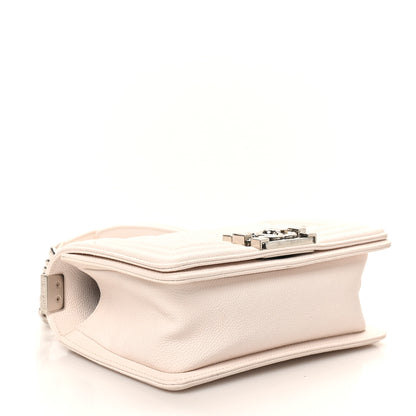 Chanel Caviar Quilted Small Boy Flap White 4 of 10