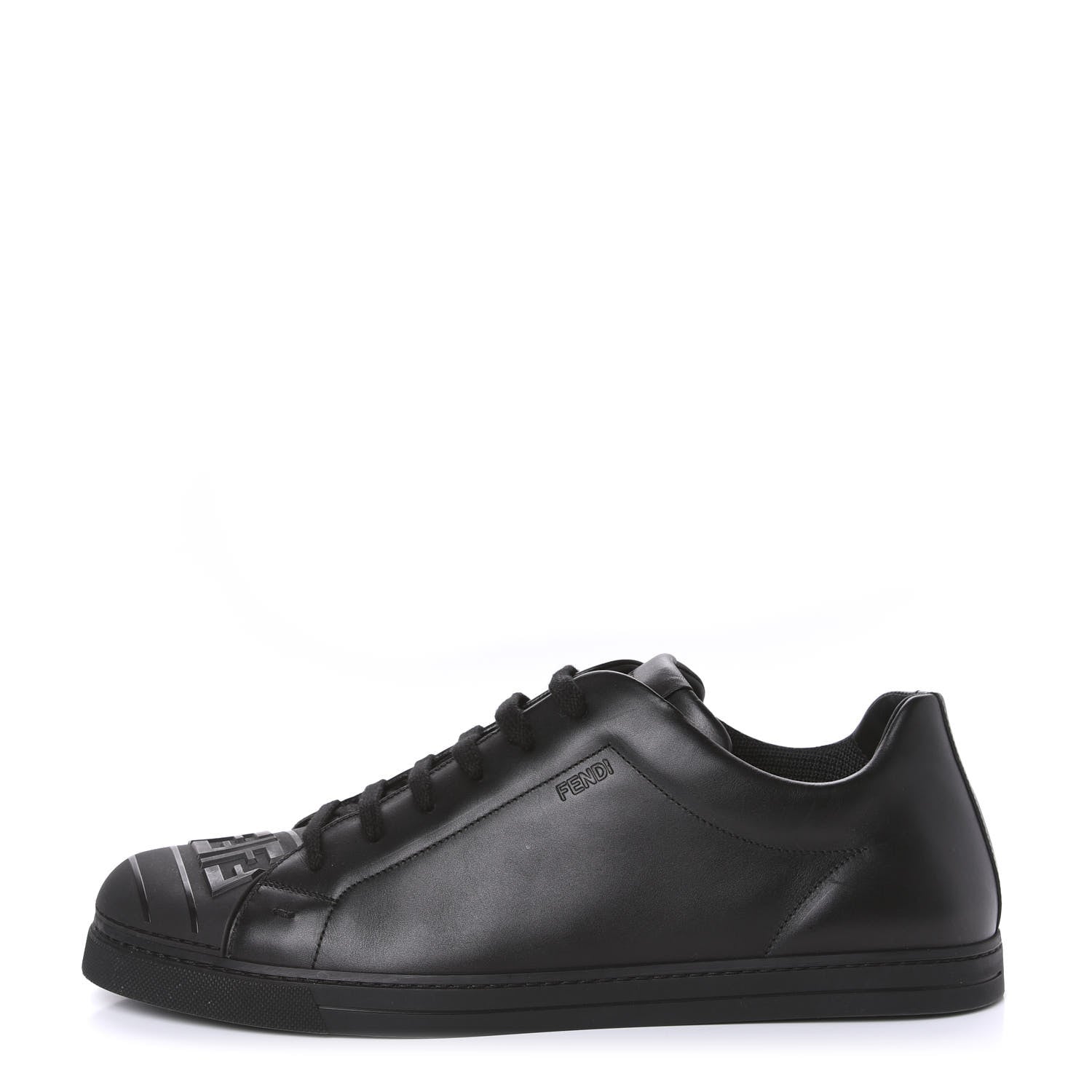Fendi Calfskin FF Sneakers 12 Black 1 of 10