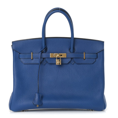 Hermes Togo Birkin 35 Bleu France 1 of 32