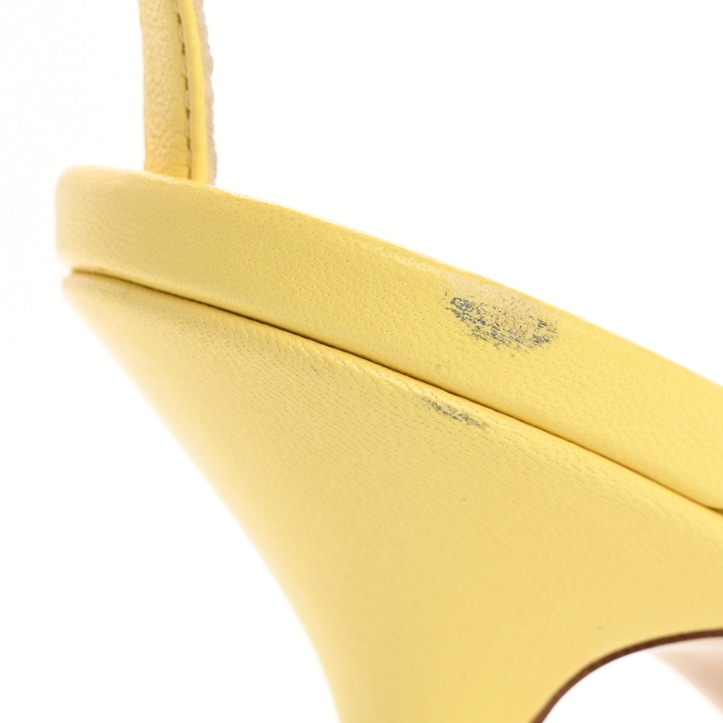 Lambskin Stretch Multi Strap 90mm Sandals 38 Lemonade