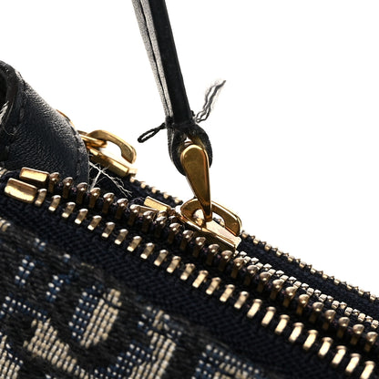 Christian Dior Oblique Saddle Pouch With Strap Navy Blue 12 of 13