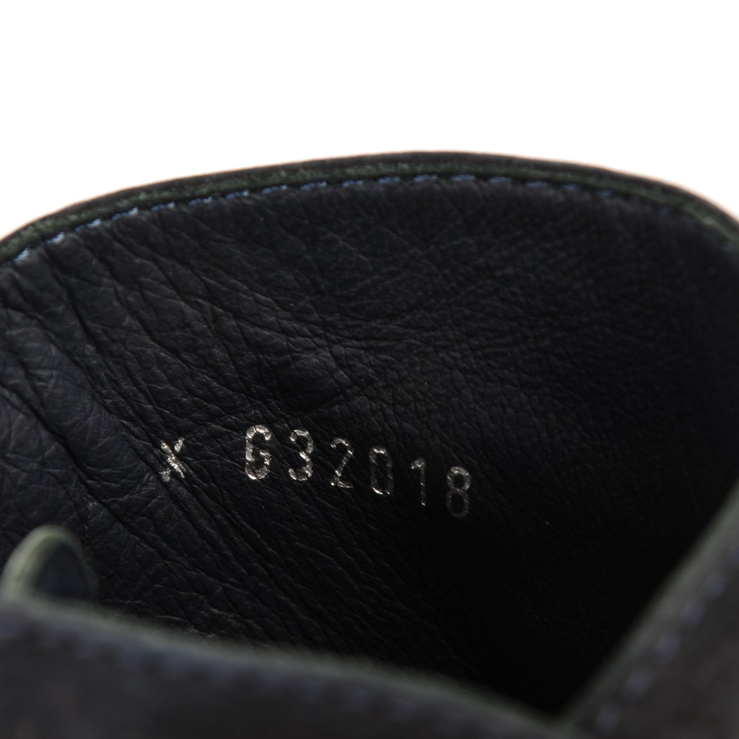 Suede Goatskin Fantasy Quilted Short Boots 35.5 Navy