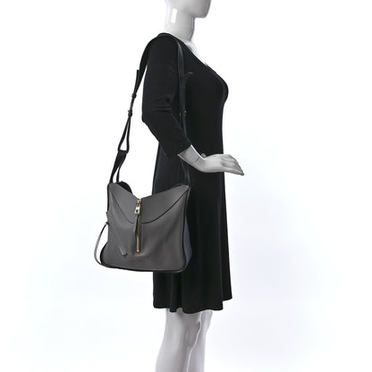 Loewe Grained Calfskin Small Hammock Shoulder Bag Blue Grey 2 of 14