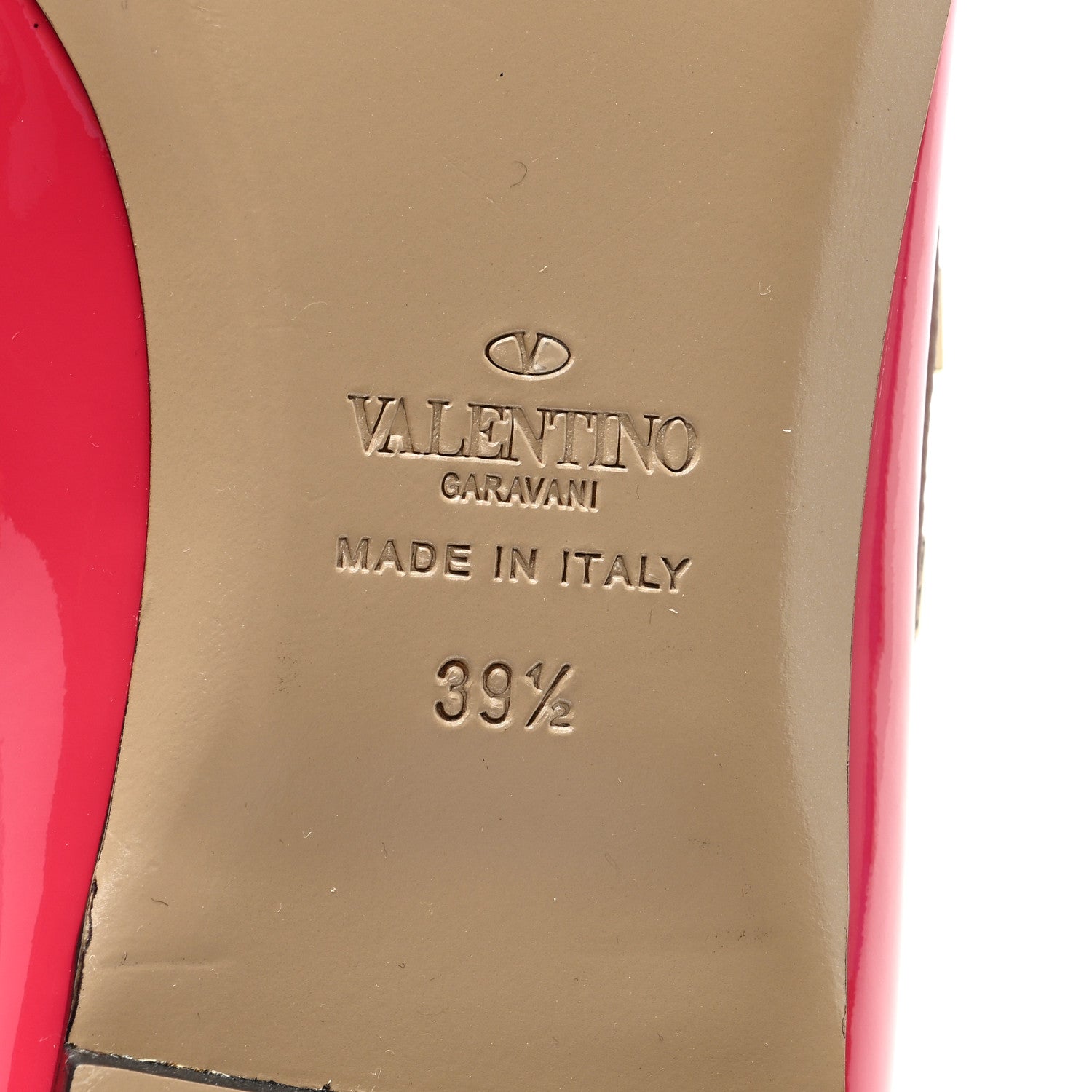 Valentino Garavani Patent Nappa Rockstud Ballerina Flats 39.5 Framboise Poudre 6 of 7