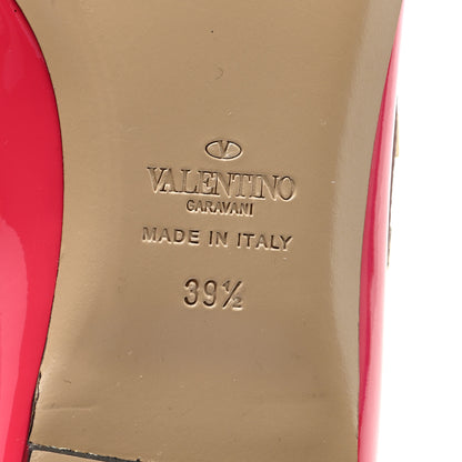 Valentino Garavani Patent Nappa Rockstud Ballerina Flats 39.5 Framboise Poudre 6 of 7