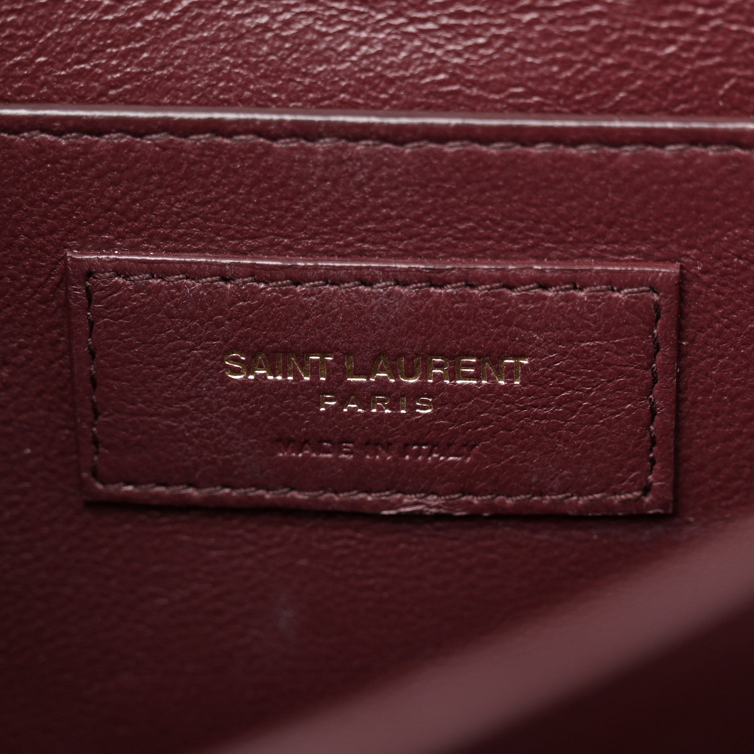 Saint Laurent Smooth Calfskin Medium Classic Monogram Cassandra Top Handle Black Rouge Legion 6 of 14