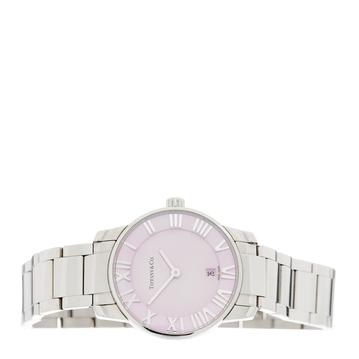 Stainless Steel 29mm Atlas 2-Hand Quartz Watch Mauve