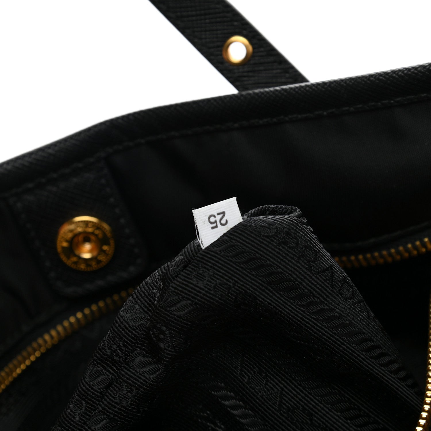 Prada Tessuto Nylon Saffiano Tote Black 6 of 9