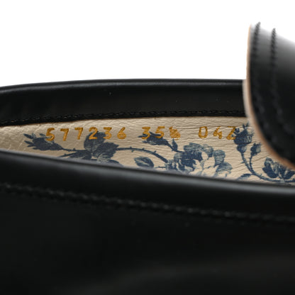 Gucci Cordovan Lux Womens Harald Horsebit 25mm Platform Loafers 35.5 Black 8 of 9