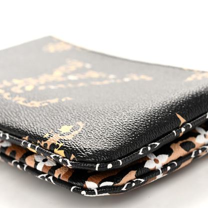 Louis Vuitton Monogram Giant Jungle Pochette Double Zip Black 10 of 12