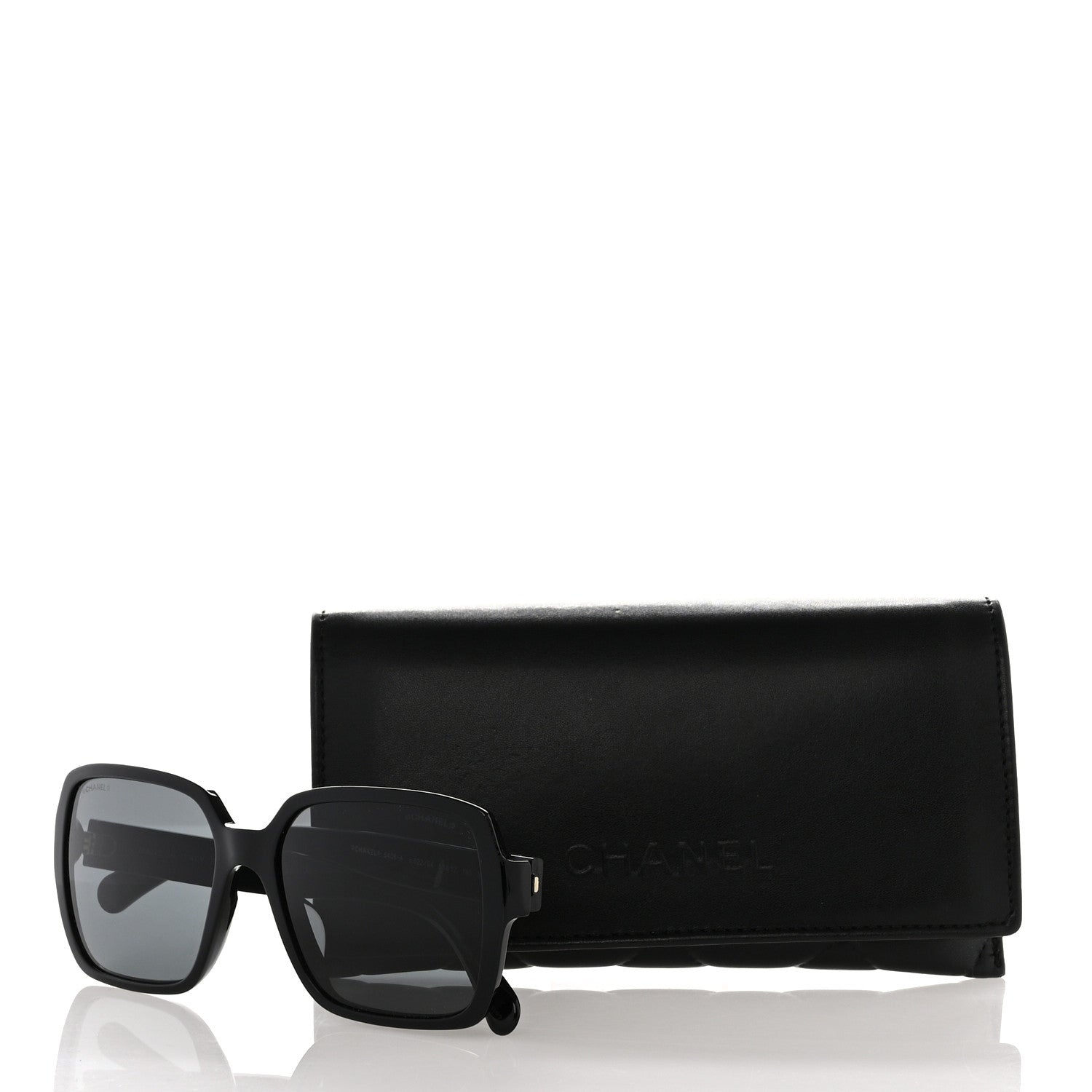 Chanel Acetate Square Sunglasses 5408-A Black 7 of 7