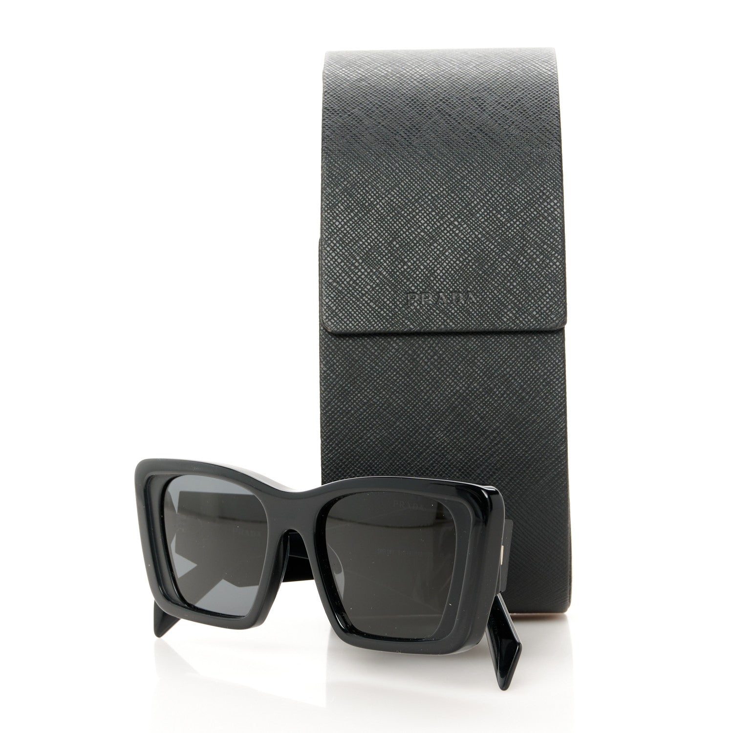 Prada Acetate Symbole Sunglasses SPR 08Y Black 8 of 8
