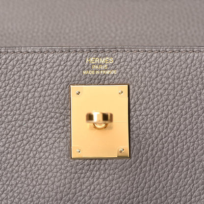 Hermes Togo Kelly Retourne 28 Etain 17 of 38