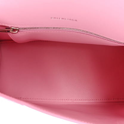 Balenciaga Shiny Calfskin Crocodile Embossed Small Hourglass Top Handle Bag Candy Pink 5 of 14