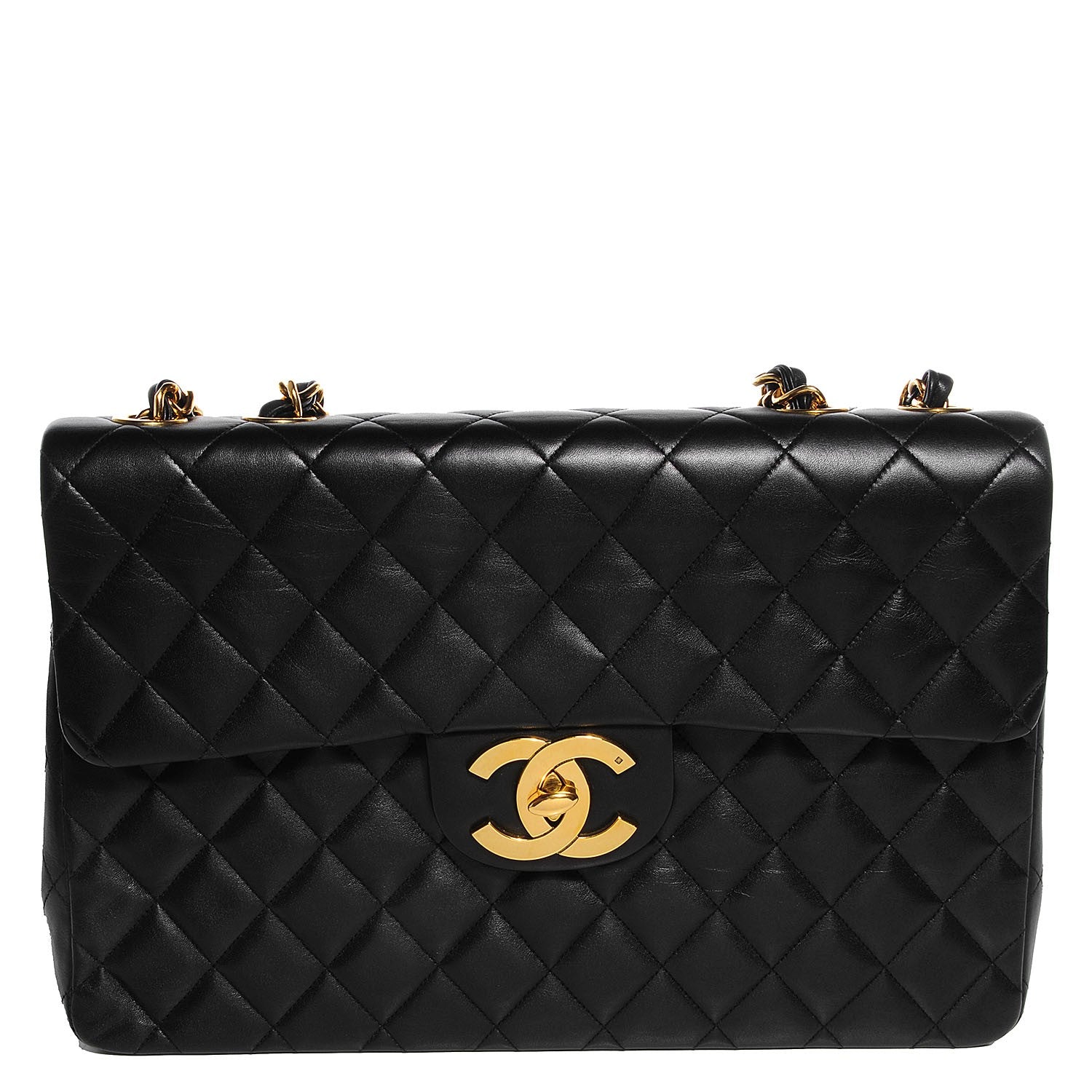 Chanel Lambskin XL Jumbo Flap Black 1 of 8