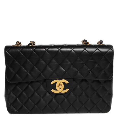 Chanel Lambskin XL Jumbo Flap Black 1 of 8