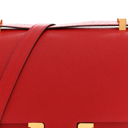 Hermes Epsom Constance 24 Rouge Casaque 8 of 11