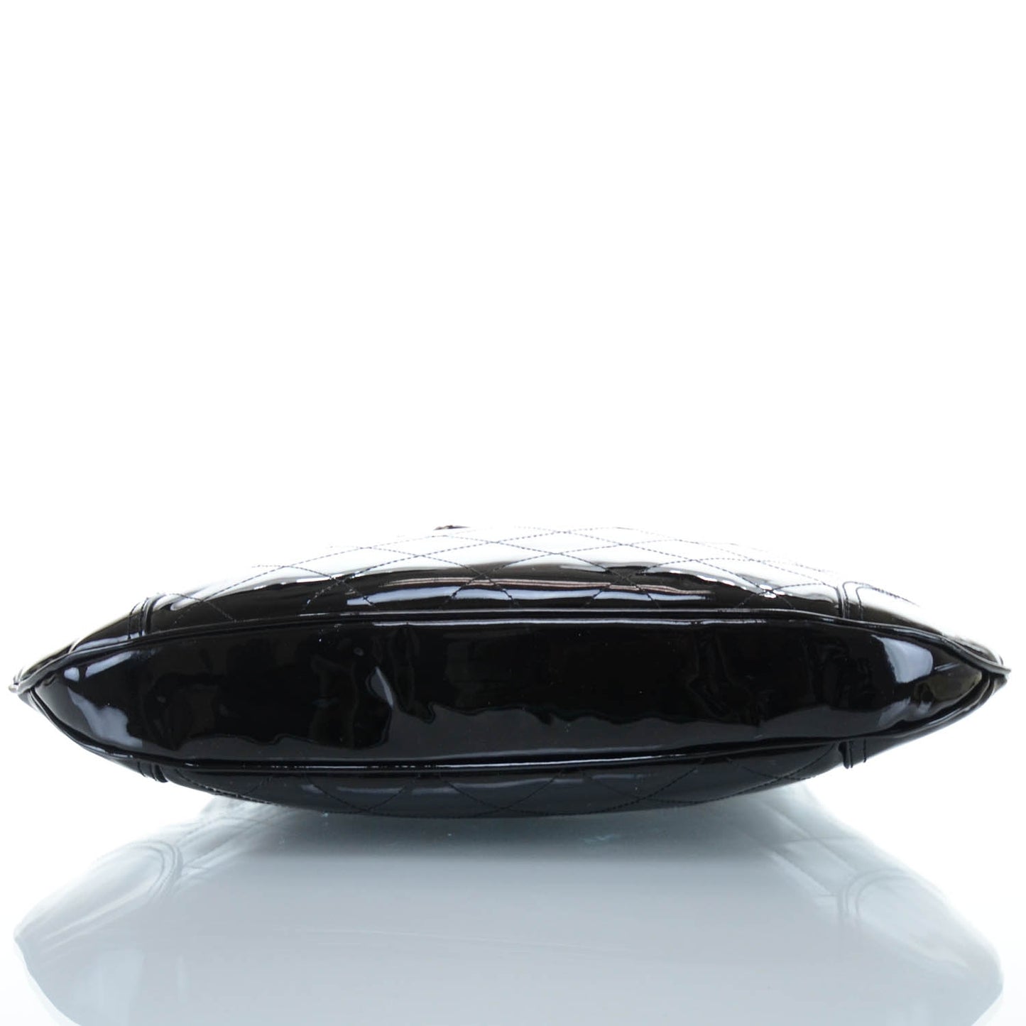 Patent Quilted Brook Hobo Black