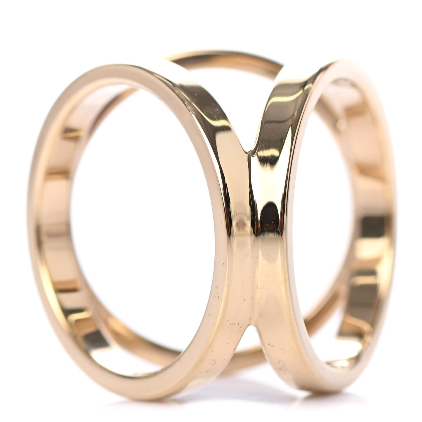 Permabrass Rose Gold Plated Trio Scarf Ring