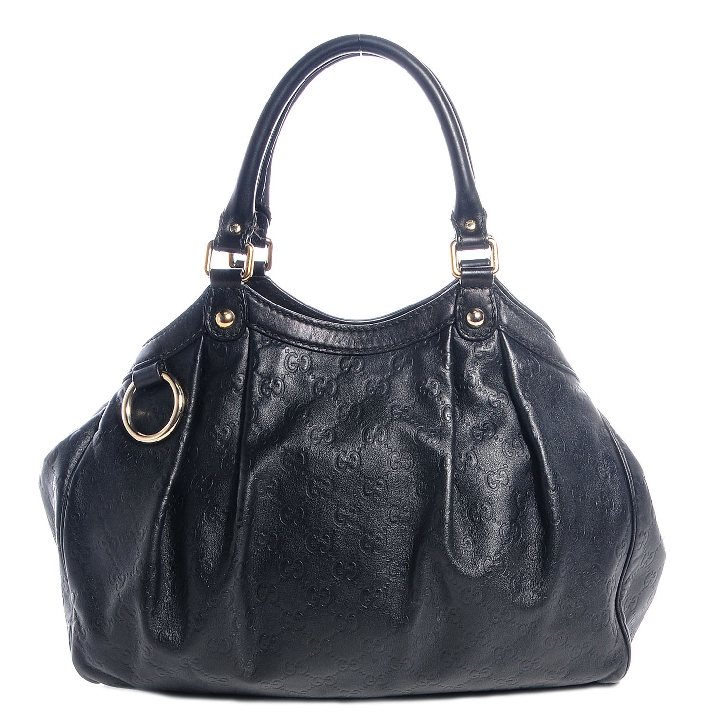 Guccissima Medium Sukey Tote Black