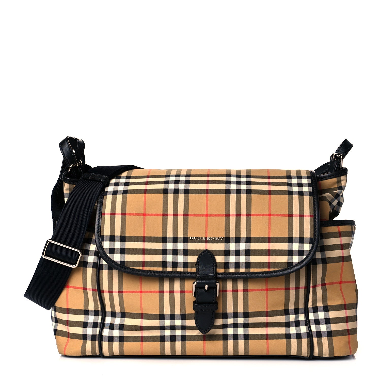 Burberry Vintage Check Diaper Flap Bag 2 of 10