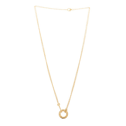 Cartier 18K Yellow Gold 2 Diamond LOVE Necklace 3 of 9