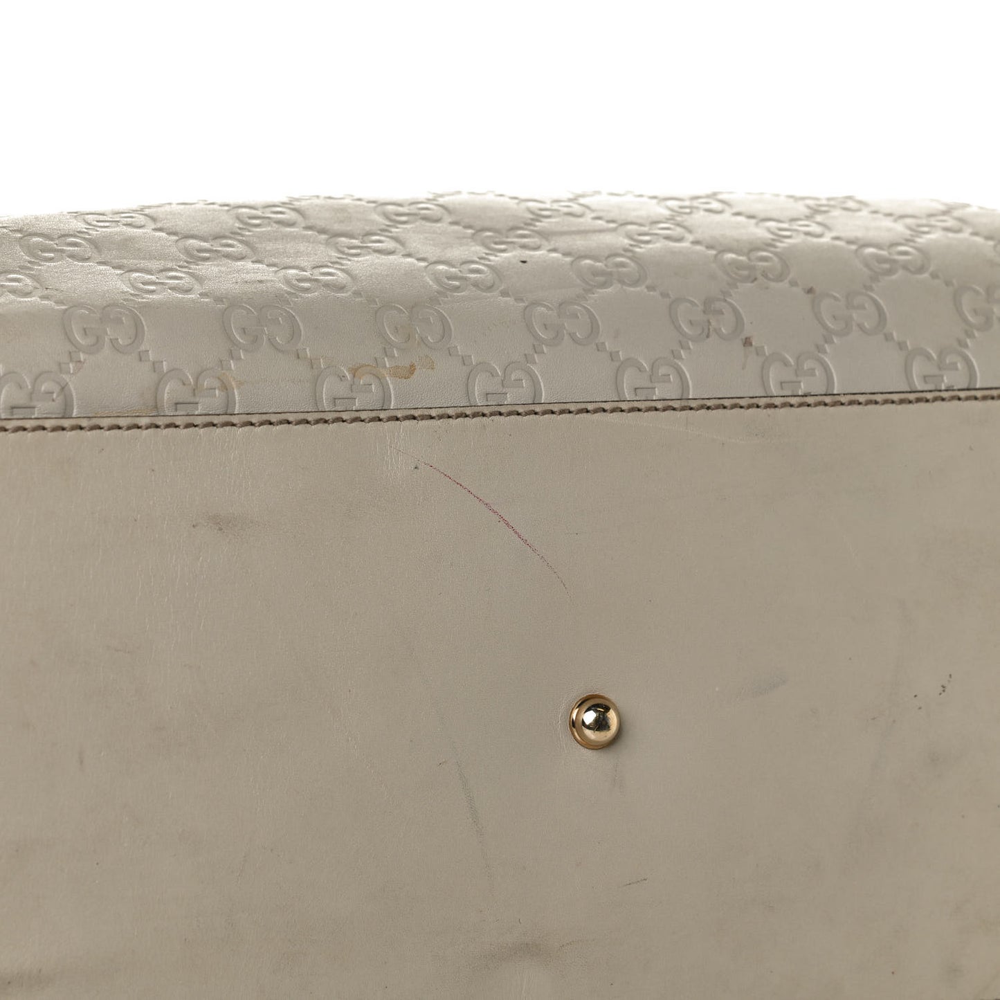 Guccissima Piston Tote Off White