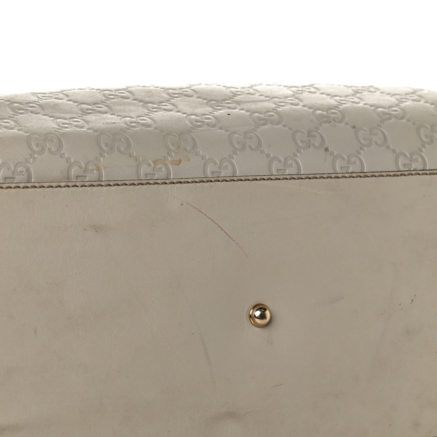 Gucci Guccissima Piston Tote Off White 12 of 15
