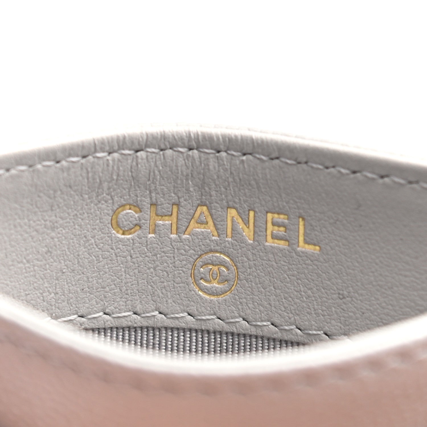 Chanel Caviar Quilted Card Holder Grey 6 of 8