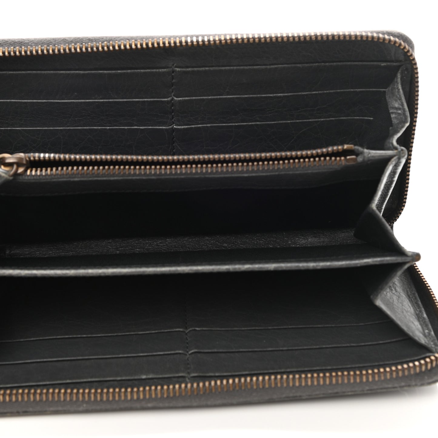 Agneau Classic Hardware Continental Zip Around Wallet Gris Tarmac
